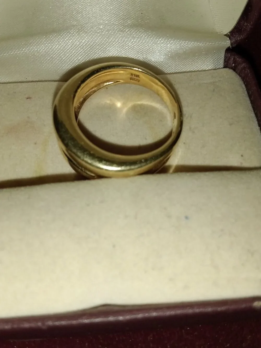 Very Nice 14kt Solid Gold 7.2g Blue Sapphire Men's Ring Sz 7.25